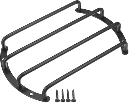 VekAuto Rejilla de Altavoz Universal de Hierro Negro de 8 Pulgadas - Cubierta Protectora de Rejilla de Altavoz de Audio Subwoofer de 8 Pulgadas con 4 Barras - Paquete de 1