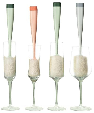 Gaodeding Cepillo Limpiador de Botellas de Agua con Mango Largo y Cepillo para popote, Cepillo de Limpieza de Cocina Reutilizable y sostenible para Vasos, Botellas de Agua y más (1, Verde)
