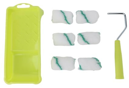 Malwerkzeug-Sets, Farbroller-Set, Mini-Farbroller-Set Zum Malen, Kleine Walze und Tablett, DIY-Malwerkzeuge Zum Streichen von Holz und Fensterbänken, Türen