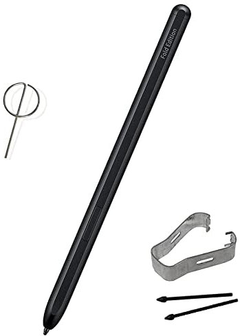 Galaxy Z Fold 4 S Pen Fold Edition, S Pen Z Fold 4, Slim 1,5 mm Pen Tip, 4096 niveaux de pression, Z Fold 3 Stylus Pen pour Samsung Galaxy Z Fold 4 5G + pointes/stylet + goupille d'éjection, noir