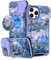 VincitoreModa for iPhone 11 Pro Max Case - [2in1] Cute Girls Women Purple Flower Compatible with MagSafe Ring Stand Design Slide Camera Cover for Apple for iPhone 11 Pro Max Phone Case 6.7