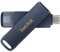 SanDisk 256GB Phone Drive, Clé USB, pour iPhone/iPad, PC, Mac, (2-en-1 iPhone Stockage, Lightning & USB Type-C Connecteur, Sauvegarde Automatique, Chiffrement, Récupération) Bleu Ciel Métallique