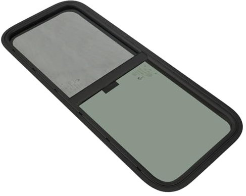 TouTToNG Caravan Seitenfenster, Getönt Glas Schiebefenster Wohnmobil Dachlu Fenster Wohnwagenfenster Insektenschutz für Camper Van Wohnwagen 1000 x 400mm