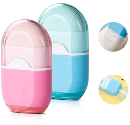 2 Pcs 2-in-1 Pencil Sharpener Manual Pencil Sharpeners with Container for Adults Student School Home Office Supplies(Color Random)