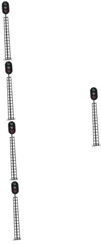 Hohopeti 5st Modellbahn Lichter Leuchtendes Signallichtmodell Kleine Ampeldekoration Mini-ampel- Sandtisch-Layout- Signallampenmodell Leuchtende Dekorationen Ampel Abs