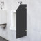 Urinal Trennwand, WC Schamwand Wandmontage Urinaltrennwand Pissoir Urinalwand WC Sichtschutz Urinal Wand 90x40cm (Schwarz, A)