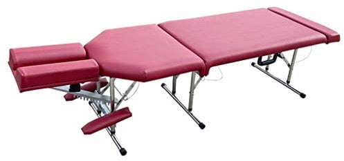 DQFSDYUO Salon- und Spa-Tische Massagetische Klappbares, 3-teiliges, tragbares, höhenverstellbares Schönheits-/Tattoobett Professionelles Bett für physikalische Behandlungen