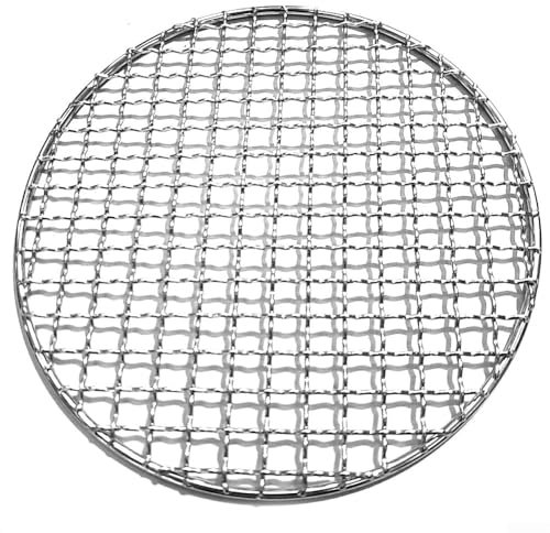 Yuanpgky Grille de barbecue en maille d'acier inoxydable, grille de rechange, fonctionne sur fumoir, granulés, gaz, charbon de bois, barbecue de camping (180 mm)