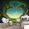 Générique Papier Peint Forêt magique 250 x 175 cm Plante verte Papier Peint intissé pour Chambre Salon Photo Murale Personnalisé Décoration Murale