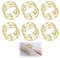 Metall Gold Serviettenringe Serviettenschnallen Blätter für Hochzeitsfeier Abendessen Jubiläum Tischdekoration Napkin Rings Weihnachten 6 Stück,für Hochzeitsfeiern,Jubiläen,Weihnachten und Festliche