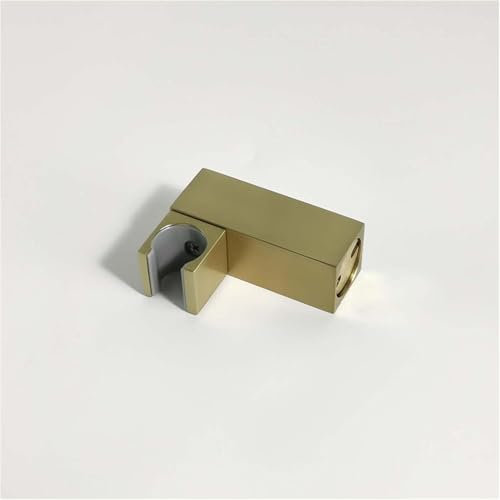 DXEAIN Brausehalter, wasserdichter Brausehalter, Handbrausehalter, Brausegriffhalter mit verstellbarem Winkel, Brauseschlauchhalter,(Brushed Gold)