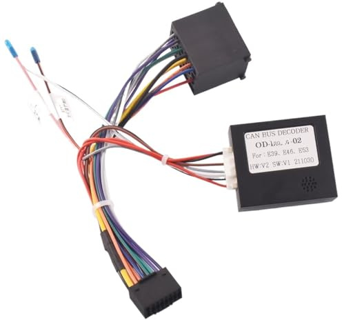 Stereo-Kabelbaum Autoradio-Stereo-Kabelbaum-Kabeladapter Android 16-polig, for BMW, for E46 3er E39 5er E53 X5(with Canbus)