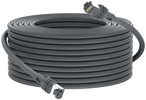 looyotul Starlink Gen 3 Kabel 15m,High-Speed Star Link Rechteckiges Satelliten V3 Ersatzverlängerungskabel, Langlebiges Ethernet-Kabel, Hochtemperaturbeständigkeit,Witterungsbeständig