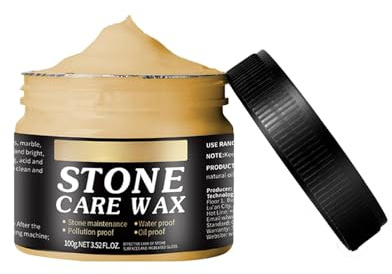 Cera de Pulido para MármolStone Care Wax,100g,Natural Stone Care,Ceras de Pulido Nutritivo para Piedra,Pulidor y Limpiador de Muebles de Cera de Abejas