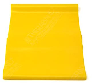 Thera-Band® original Übungsband + Übungsbuch gratis ca. 3m lang (Gelb)