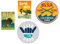 24/7stickers #154 / Aufkleber Set 4X Surfer Breite je ca. 6cm Beach Surfboard Hippie Hang Loose Vintage Oldtimer