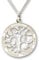 9ct White Gold Filigree Tree of Life Personalised Family Pendant With Optional Chain