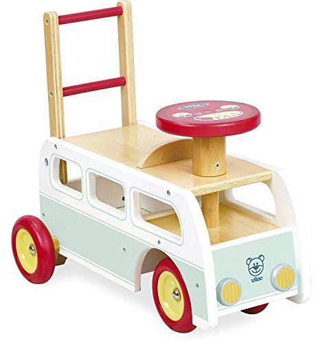 Vilac - Minibus Porteur 2 en 1 - Bois - 1011S