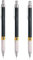 uni-ball - Uni Mitsubishi Pencil - Porte-Mines Premium M552 - Rechargeable - Dessin Technique - Avec Gradation Réglable et Gomme - Mine NanoDia - Ligne Fine 0,3 mm - Lot de 3