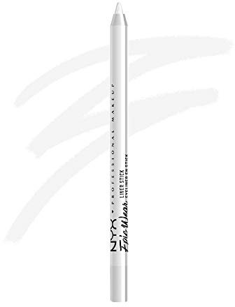 NYX Professional Makeup Epic Wear Semi-Perm Graphic Liner Sticks – wasserfeste Eyeliner mit ultra-intensiven Farben, 36h Halt, mattes & metallic Finish, Pure White