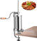 RELAX4LIFE 1,5/2,5/5kg Wurstfüller manuell, Wurstmaschine mit 4 Wurstfüllrohren, Wurstfüllmaschine aus Edelstahl & Aluminium, Wurstpresse mit Handkurbel & Tischklemme, für Küche Restaurant (1,5kg)
