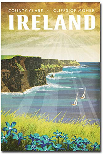 Kühlschrankmagnet, Motiv: Cliffs of Moher Irland, 6,4 x 8,9 cm