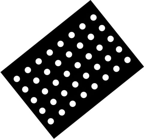 D/A Paillage noir pour de jardin - Film de paillage noir avec 5 trous pour - Pour jardin perforé - Noir - Bâche de protection - Serre - Lutte contre les mauvaises herbes