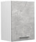 Vicco Hängeschrank R-Line, hängender Küchenschrank, Beton/Weiß, 45 cm