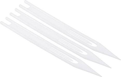 PATIKIL Netting Needle Shuttles 4#, 3 Pack Plastic Fishing Net Repair Line Kit Mending Tool, White