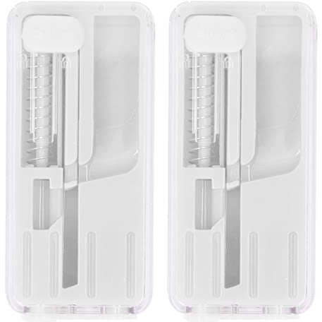 Dispenser di Perline di Esplosione di Sigarette, Spingitori Portatili per Capsule Rinfrescanti con Filtro per Sigarette a Sfera di Aromi Fai da Te a Molla di Memoria per Fumare (Bianco)