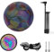 Hsthe Sea Leuchtender Fußball Reflektierend Fussball Holografisch Leuchtend im Dunkeln Fußball für Drinnen und Draußen für Klein & Groß – Unisex – Offizielle Größe 4, mit Tragetasche und Pumpe
