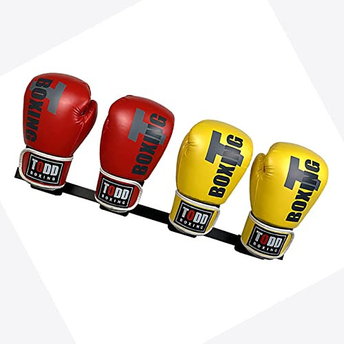Noblelady Metal Wall Mount Boxing Glove Holder, Boxing Mitts Gloves Organizer Storage Rack for Gym Training Facility - 2 Pair of Gloves