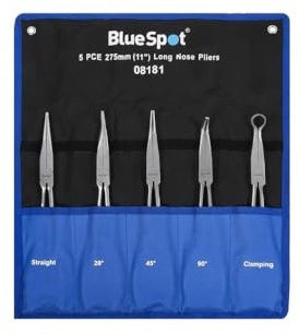Blue Spot Tools - 5 PCE 275mm (11) Long Nose Pliers in Wallet