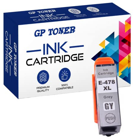 GP TONER Druckerpatronen Ersatz für Epson 478XL Tintenpatrone für Epson Expression Photo HD XP-15000 (Grey)