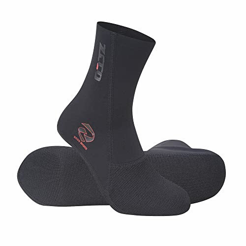 ZCCO 1,5mm Neopren-Tauchsocken, Beach-Wassersocken für Männer, Frauen und Jugendliche, Schwimmsocken zum Tauchen, Schnorcheln, Surfen und Wassersport（1.5W-BK-XL）