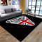 bailongma T-Riumph Motorrad Logo Gedruckter Flanellteppich Schönes rutschfestes Türpolster Yogamatte Anime Teppich D1130 40×60CM