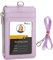 Teskyer Porte Badge tour de Cou, Portefeuilles de Carte de Crédit Minces, Porte Carte avec Poche à Glissière, 1 Fenêtre d’Identification, peut Contenir Jusqu’à 4 Cartes, Cuir PU, Violet Clair