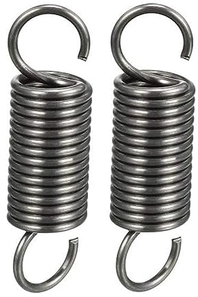 2 Pezzi Estensione Molla 1 x 5 x 20 mm, Filo Diametro 1 mm, OD 5 mm, Libero Lunghezza 20 mm, Molla Acciaio Molla a trazione con Doppio Gancio