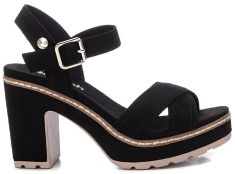 REFRESH - Sandalia Mujer Negro - Calzado Cómodo y Versátil - Moda casual - Modelo 17156005 (Talla 39)