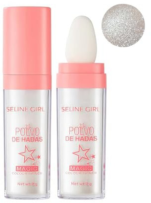 Qwesure Xixi Glitter Highlighter Fee Hervorhebung Körper Aufhellung Patting Powder Natural Dimensional Contouring Glitzerpulver