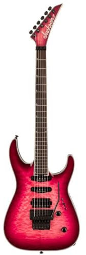 Jackson Pro Plus Series Soloist SLA3Q Fuchsia Burst - Electric Guitar