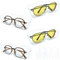 PEZEEU Brillenaufbewahrung Sonnenbrillen Organizer Brillenhalter Wand - 4 Stück Gläser Aufbewahrung Zum Aufhängen Der Brille ästhetische Raumdekoration für Schlafzimmer, Schreibtisch, Nachttische