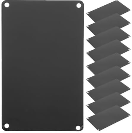 Operitacx 10 Stück Aluminium-Namensschilder Zum Selbermachen Gravur Leere Schilder Multifunktions-Metallschild-Rohlinge (10 X 7 X 0 05 Cm)