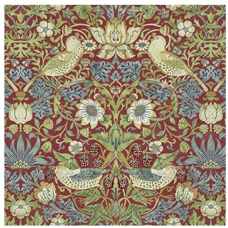 Strawberry Thief William Morris (V&A) Red IHR Paper Table Napkins 33 cm Square 3 ply Lunch Napkins