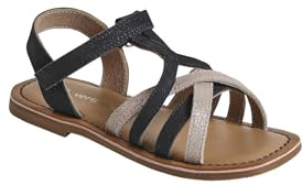 Vertbaudet Kinder Klett-Sandalen nachtblau/bronze 35