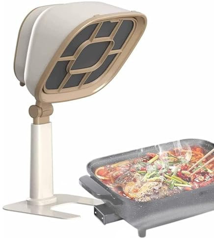 Hotte de Cuisine Portable, Mini Hotte Aspirante Domestique, Réglable à 66 °, Réglage de la Hauteur sur 6 Segments, pour la Maison, la Cuisine, la Marmite, le Barbecue
