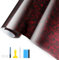 YAOBLUESEA 3D Flexibel Autofolie, Forged Carbon Auto Folie, Glanz Wasserdicht Auto Folie, Lackschutzfolie Autoaufkleber für Auto Motorrad Computer Möbel Dekoration(150x30cm, rot)