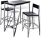 CIADAZ Frühstücksbar Set, Bartisch Mit Barhocker Set, Bartische & -theken, Bartheke Küche, Bartisch Set, Küchentresen, Bartisch Mit Barhocker,