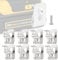 XINHAITC 8 Pack Belt Clips for Dewalt Replacement Belt Hook Clip Stainless Steel Drill Tool Kit Connect Holders Waist Buckle Installation Hanger Accessories Fit for 20V Power Tools
