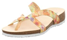 Think! Damen JULIA chromfrei gegerbte nachhaltige Pantolette, MULTICOLOUR 9230